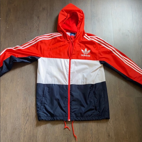 adidas Other - Adidas Windbreaker Red/Blue/White